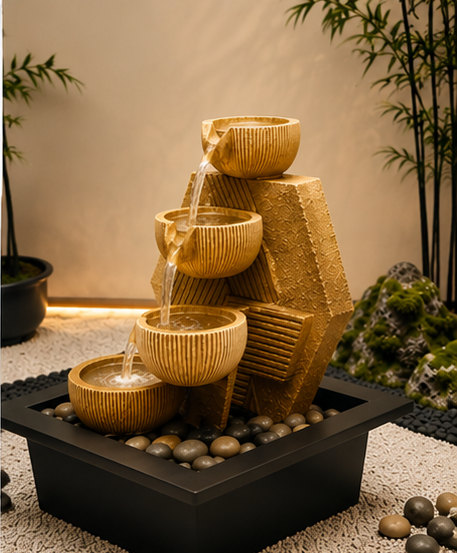 Zen Cascade Tabletop Water Fountain.