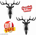 Deer Head Wall-Mounted Key Holder & Organizer (Pack of 2)